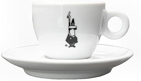 Alternative view of - Kahve Fincanı ve Tabağı - 80mL - İkonik Bıyıklı Adam Desenli -