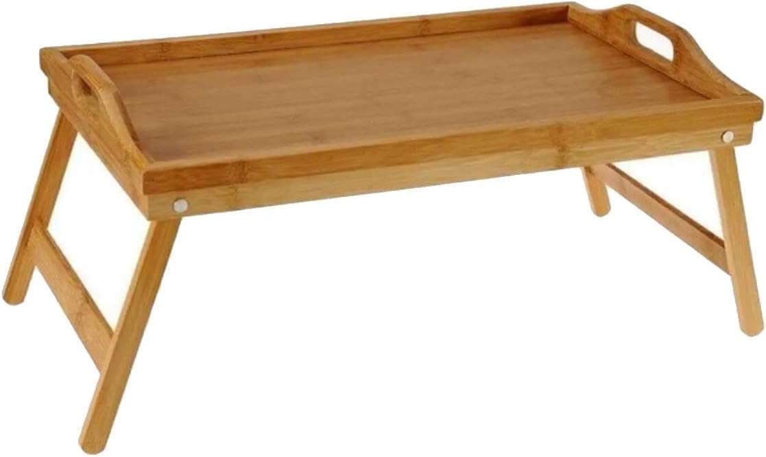 Katlanabilir Ayaklı Bambu Tepsi - Keyif Tepsisi - Yatak Koltuk Sehpa Tepsi