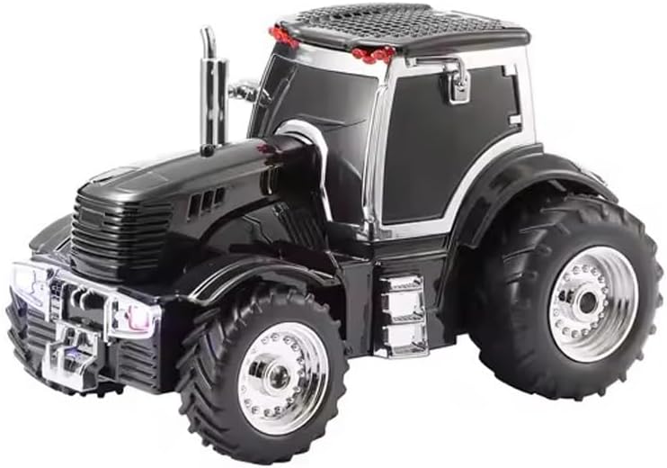 Traktör Temalı Radyo Taşınabilir Speaker Ve Hoparlör Hediyelik ve Tarzı İç ve Dış Mekan Multiband USB AUX TF Kart Girişli Dekoratif Klasik Radyo WS-560 (Siyah)