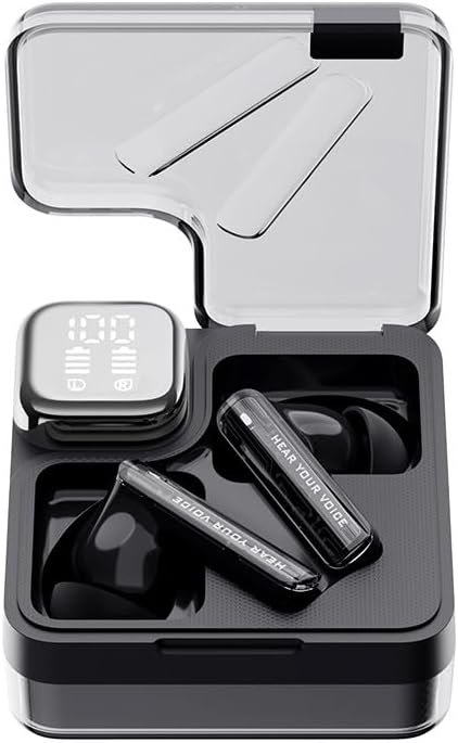 QCY T31 Melobuds Neo ENC 4 Mikrofon Dijital Güç Göstergesi Bluetooth 5.3 Kablosuz Kulaklık Siyah