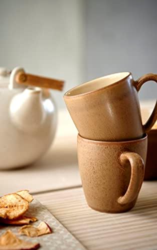 Çaydanlık, çömlek/seramik çay, 1,2 litre, yükseklik 20 cm, krem