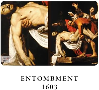 Retronote Saint Series II - A5, Caravaggio 4'lü Defter Seti IV, Çizgisiz, Toplam 256 Sayfa, Her biri 64 Sayfa, Tel Dikiş, Esnek Kapak, Oval Kenar, Tuval Doku, 60 gram, Sarı Krem Renk - Görsel 3