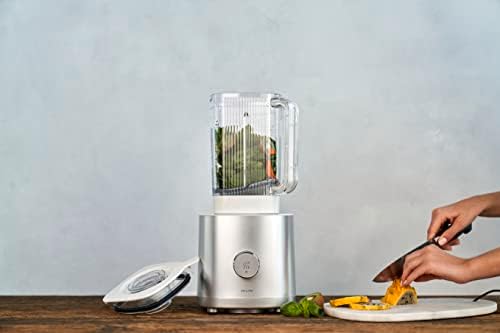 Enfinigy yüksek performanslı blender, 1600 Watt, 1,8 l, 6 otomatik program, gümüş, damga dahil