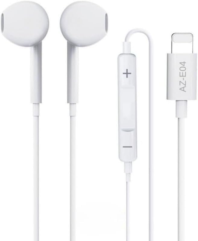 Lightning ile Uyumlu Girişli Kablolu Kulaklık AZ-E04 (Tak Çalıştır)