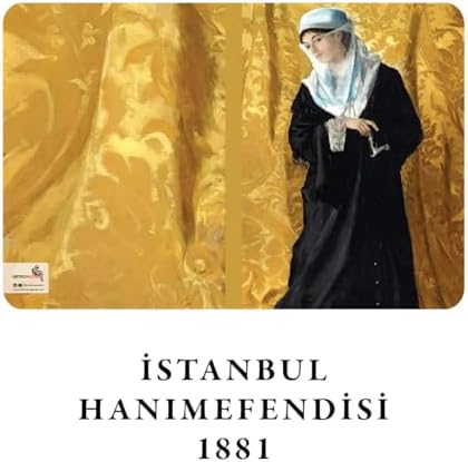 Retronote İstanbul Hanımefendileri Serisi I - A6, Osman Hamdi Bey 4'lü Defter Seti I, Çizgisiz, Toplam 192 Sayfa, Her biri 48 Sayfa, Tel Dikiş, Esnek Kapak, Oval Kenar, Tuval Doku, 60 gram, Sarı Krem Renk - Görsel 2