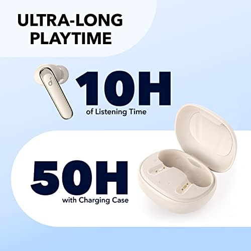 by Life P3 Çoklu Aktif Gürültü Engelleme Özellikli TWS Kulaklık, 35 Saate Kadar Dinleme Süresi, AI ile Geliştirilmiş Aramalar, Kablosuz Şarj, Bluetooth 5.2 - Yulaf Beyazı