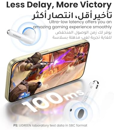 UGREEN HiTune H5 Kablosuz Kulak İçi Kulaklık, Beyaz