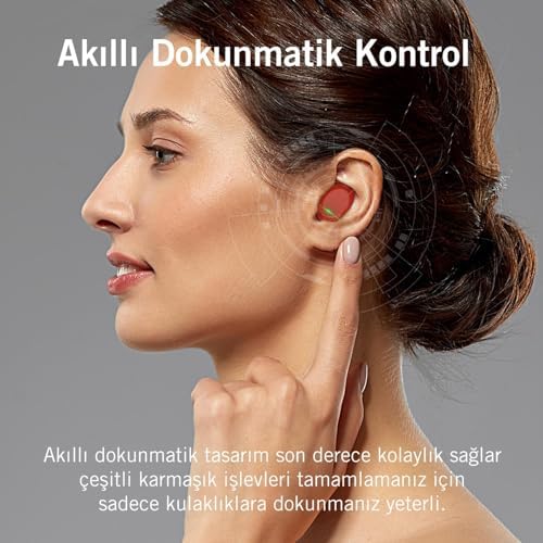 Buds T120 TWS Kablosuz Kulak İçi Kulaklık Kırmızı