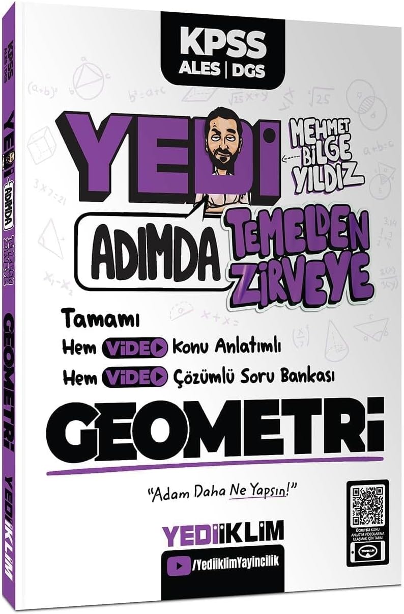 Yedi Adımda Temelden Zirveye Geometri Video Konu Anlatımlı Video Çözümlü Soru Bankası