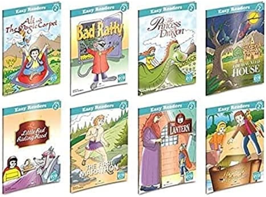 İngilizce Hikaye Seti 8 Kitap - Level-2 Karekod Dinlemeli