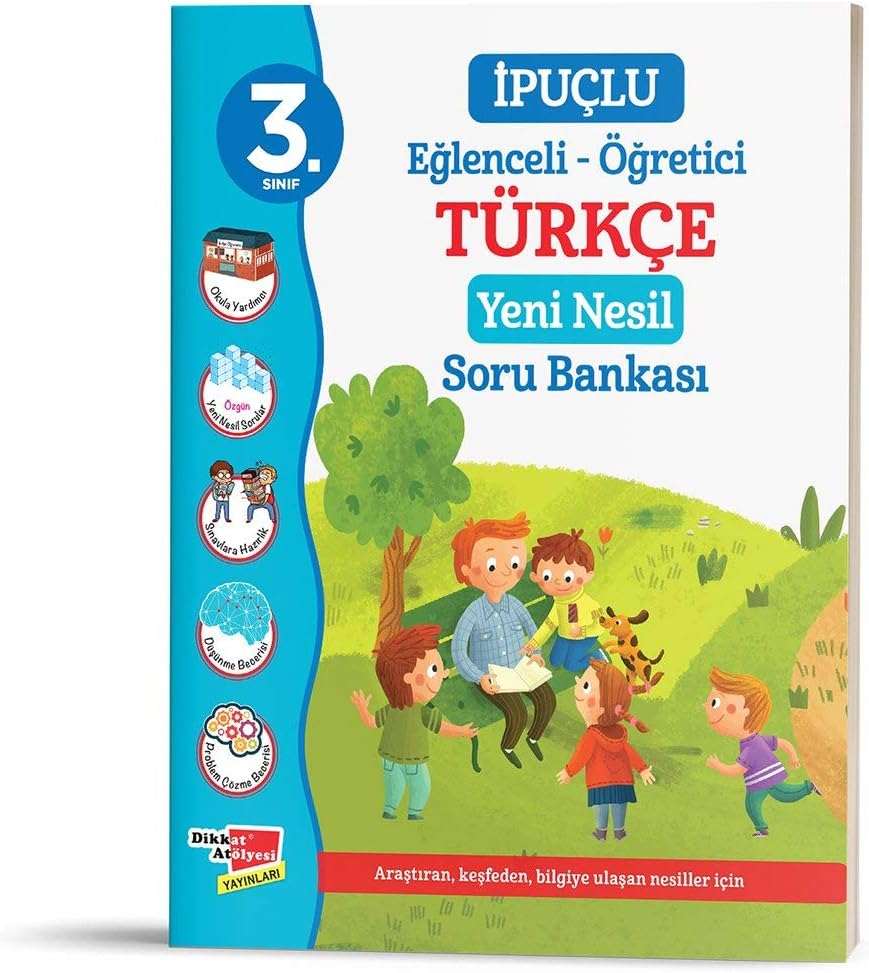 3. Sınıf İpuçlu Eğlenceli - Öğetici Türkçe Yeni Nesil Soru Bankası (Kapak Değişebilir)
