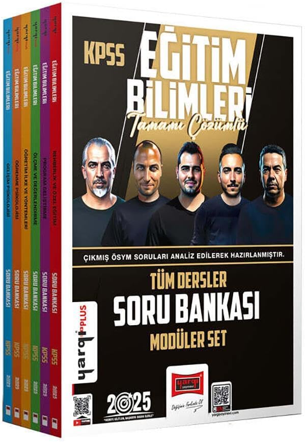Yargı Yayınları 2025 KPSS Eğitim Bilimleri Tamamı Çözümlü Modüler Soru Bankası Seti