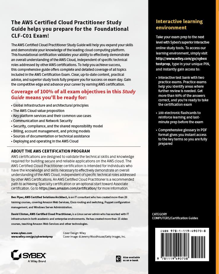 Alternative view of AWS Certified Cloud Practitioner Study Guide: CLF-C01 Exam